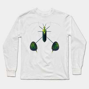 Cute green bug Long Sleeve T-Shirt